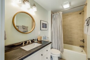 Hair dryer, towels - Waterfront family-friendly home w/bay views, firepit, deck, & gas fireplace (Coupeville)