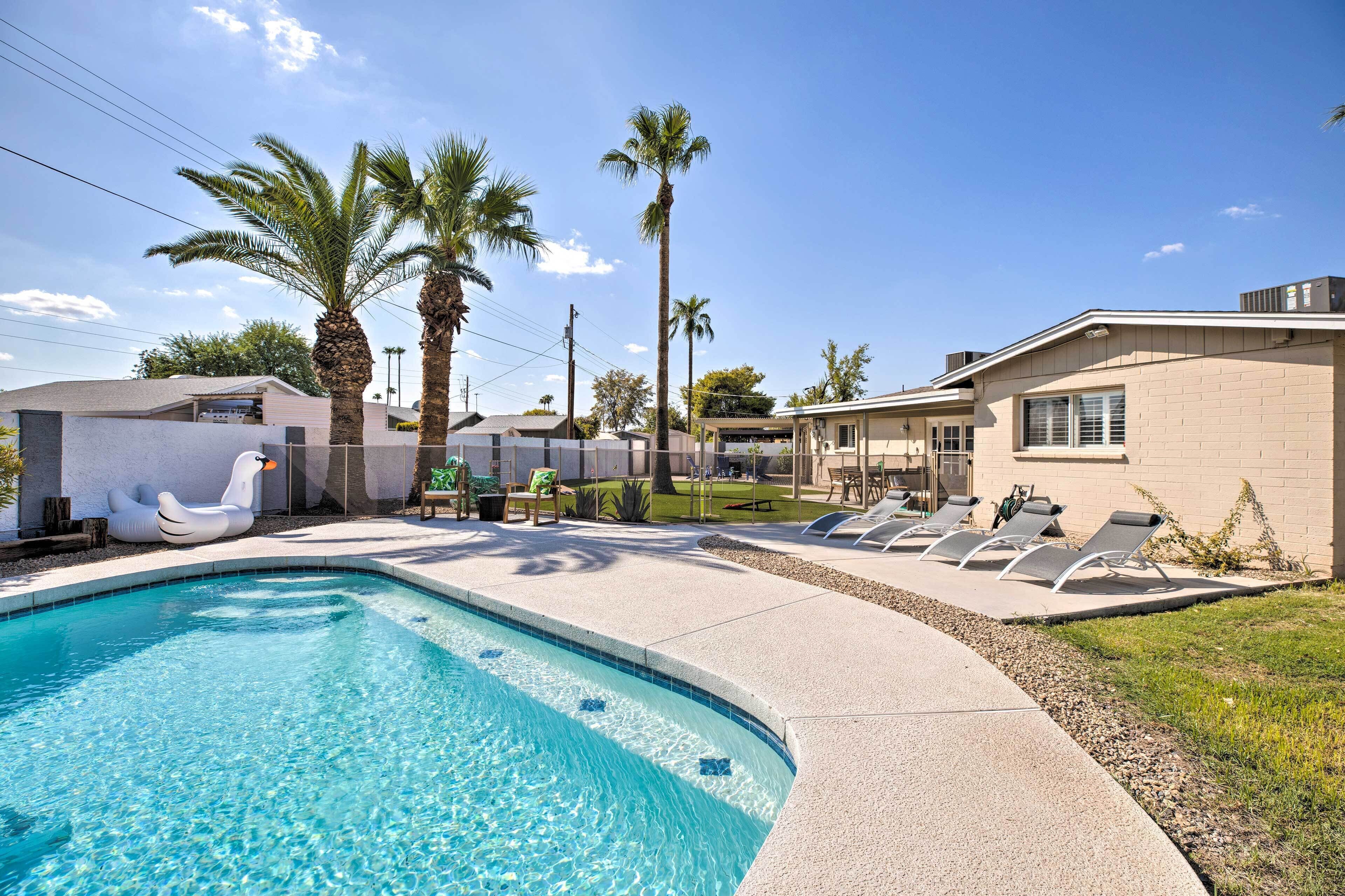 Modern Scottsdale Gem w/ Pool, Games, Patio & More