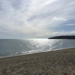 On the beach