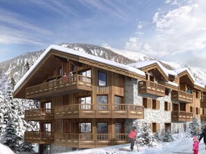 Exterior - Spacious apartment in Courchevel with parking and pets allowed (Courchevel 1650)