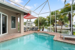 A heated pool