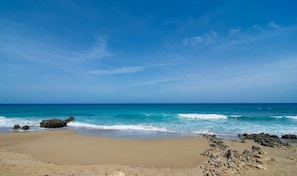 On the beach