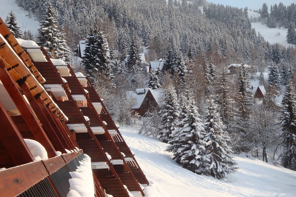 vue sur les Chalets Pointus
