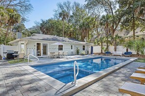 A heated pool