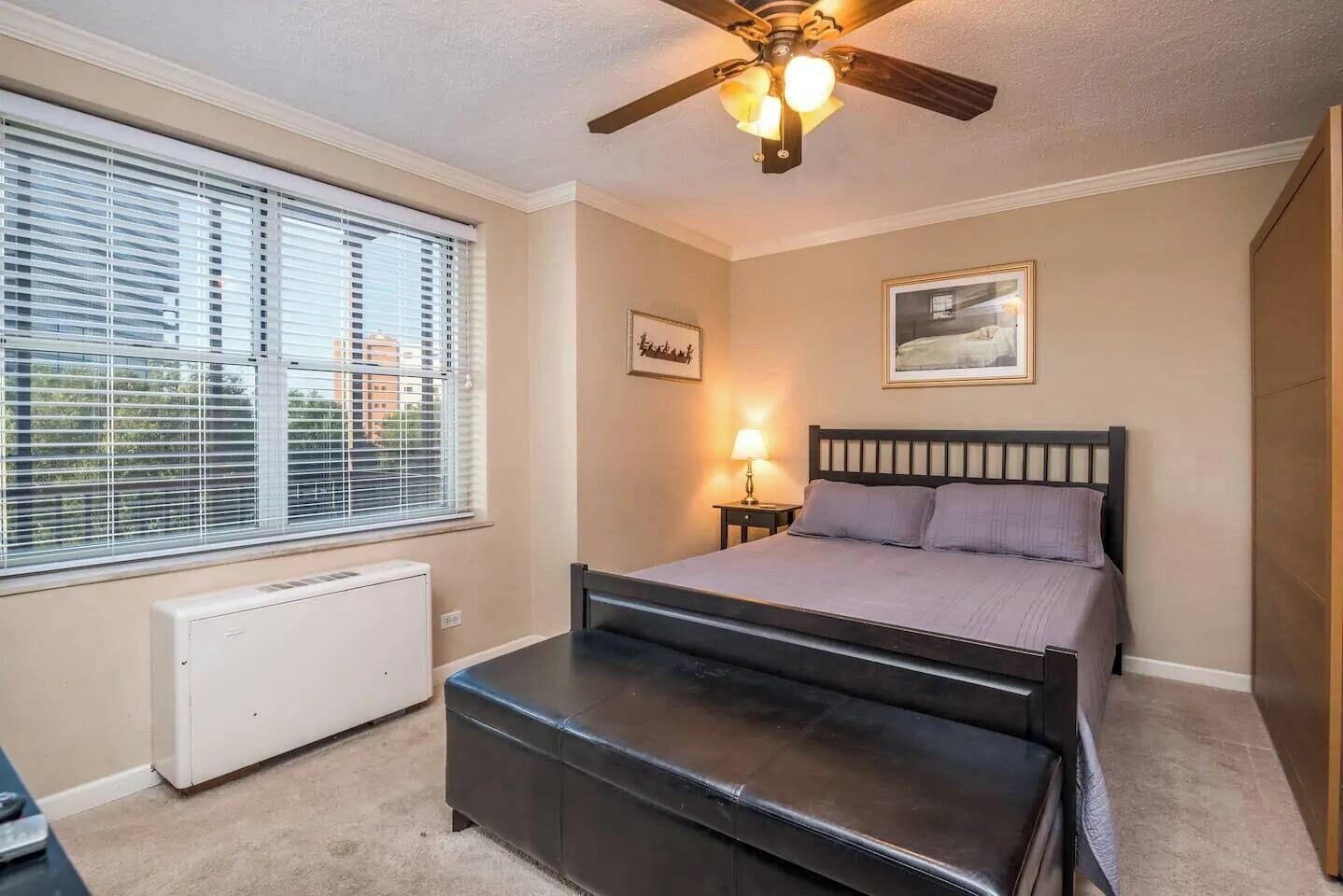 Desk, iron/ironing board, travel cot, free WiFi