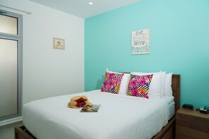 1 غرفة نوم ومكواة/لوح كي وواي فاي مجانًا وملاءات أسرّة