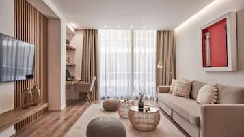 TV connectée, espaces bureaux, écrans d'ordinateur, imprimantes