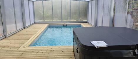 Indoor pool, a heated pool