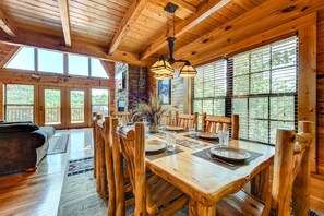 Cabin, 4 Bedrooms | Dining - A Majestic View III (Townsend)