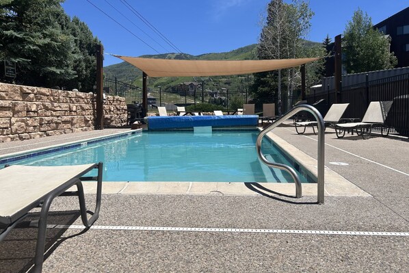 Una piscina riscaldata