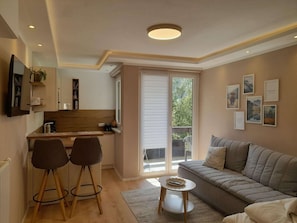 Living room - Small Studio in Bad Kleinkirchheim / Karnten Near the ski Area With Balcony (Bad Kleinkirchheim)