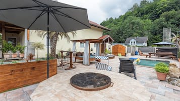 Ferienhaus | Pool | Innenpool, Außenpool