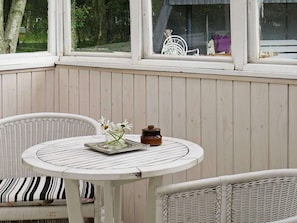 Outdoor dining - 6 Person Holiday Home in Hals (Hals)
