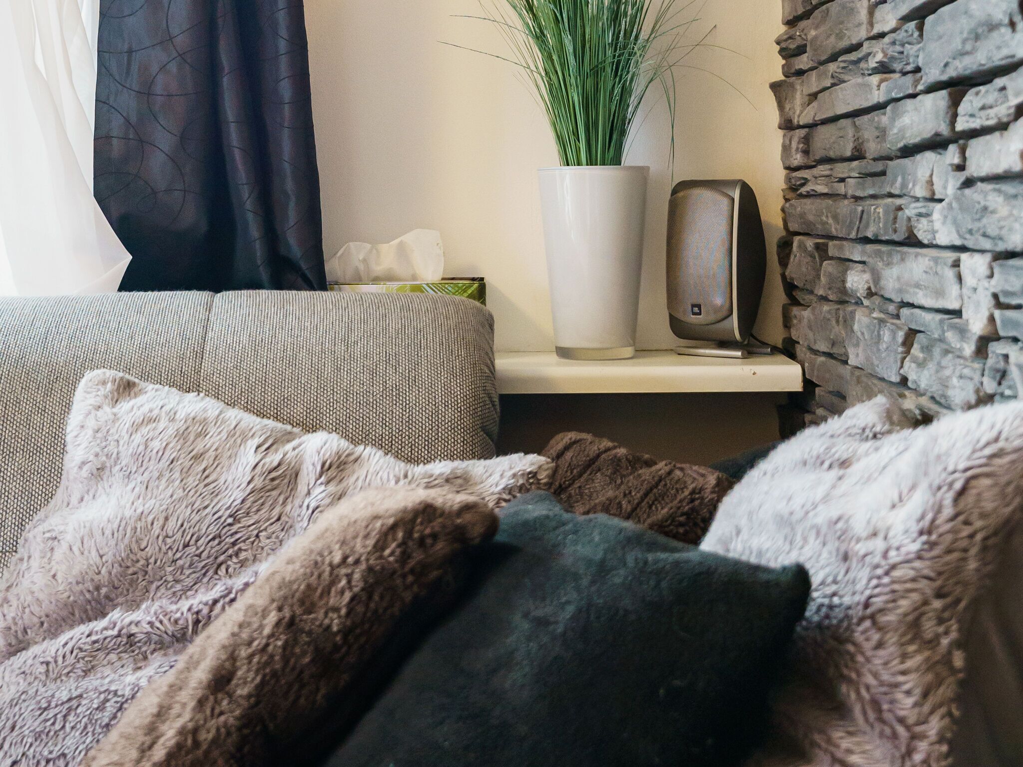 2 kamar tidur dan seprai linen