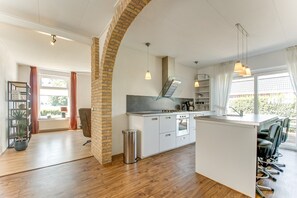 Private kitchen - Holiday Home in Langezwaag With Terrace (Langezwaag)