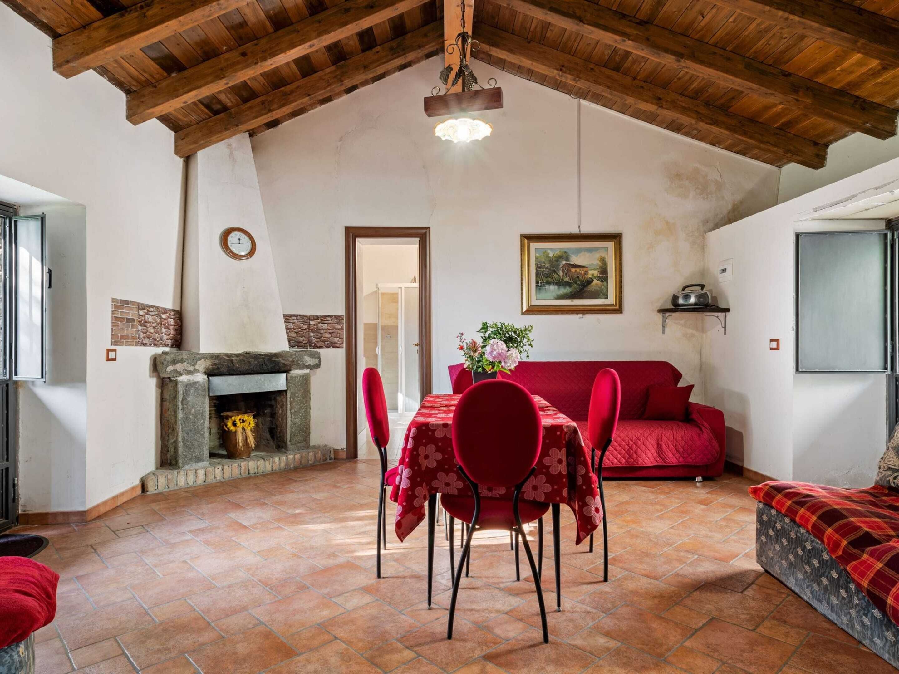 Ferienhaus | Wohnbereich | Kamin