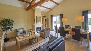 Living room - Serene Villa in Les Forges With Swimming Pool (Les Forges)
