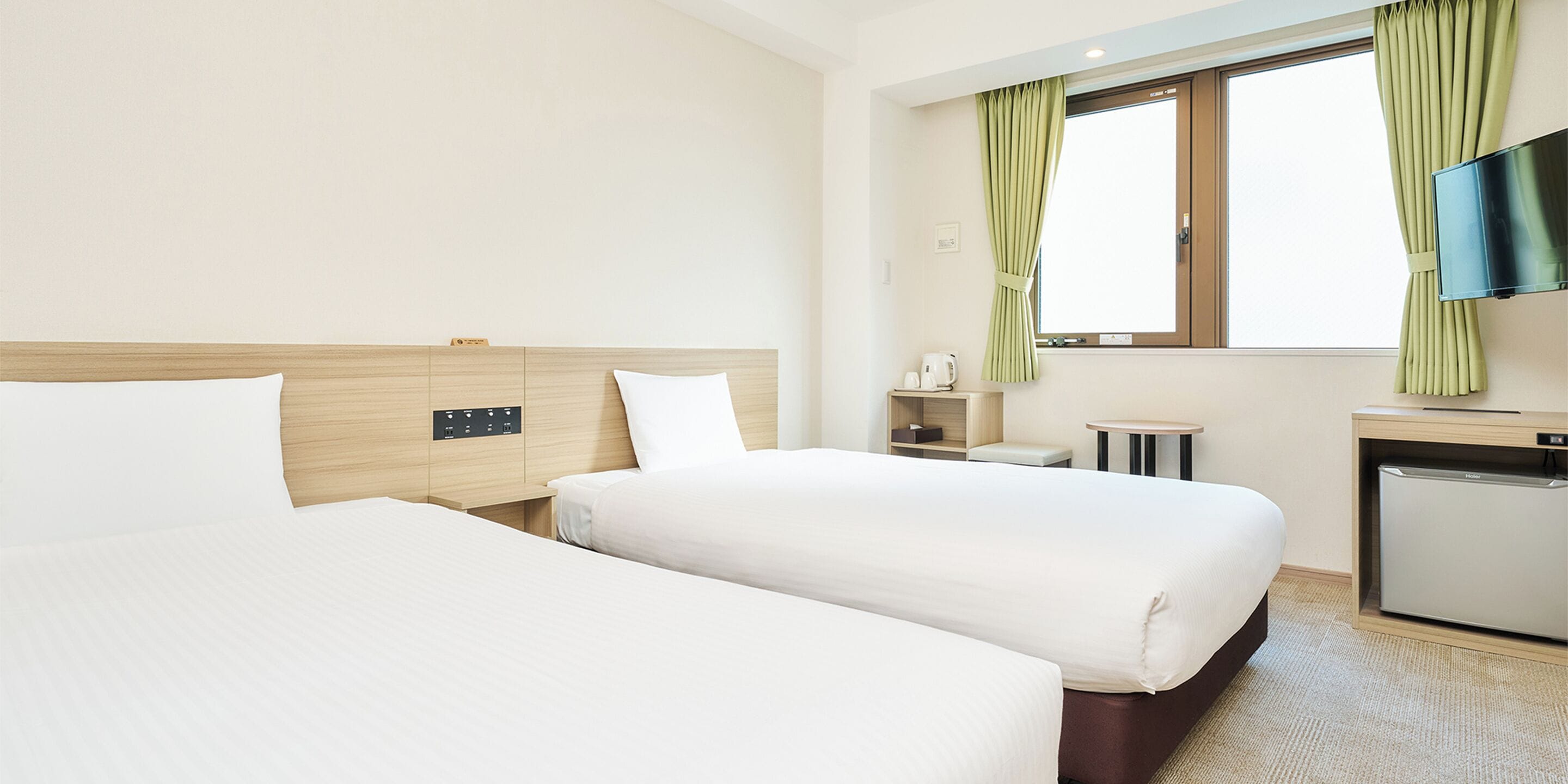 Standardværelse med 2 enkeltsenge - ikke-ryger | Individuelt design, skrivebord, strygejern/strygebræt, gratis Wi-Fi