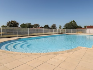 Outdoor pool - Soothing Holiday Home in Les Forges With Swimming Pool (Les Forges)