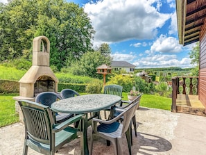 Balcony - Scenic Chalet in Gouvy With Garden (Gouvy)