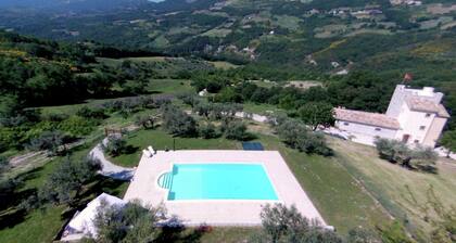 Villa With Tower Between Olive Trees With Private Swimming Pool, Nice View