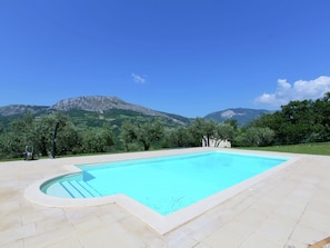 Outdoor pool - Villa With Tower Between Olive Trees With Private Swimming Pool, Nice View (Pietranico)