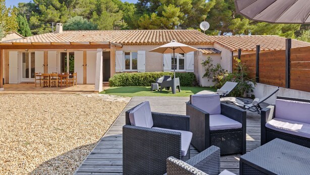 Terrace/patio - Charming Holiday Home in Presqu'ile de Giens With Garden (Hyeres)