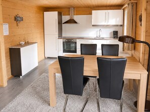 Chalet | Private kitchen | Coffee/tea maker, high chair - Attractive Chalet in Fiesch-wiler With Views (Fiesch)