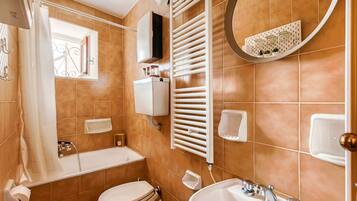 Douche, serviettes fournies