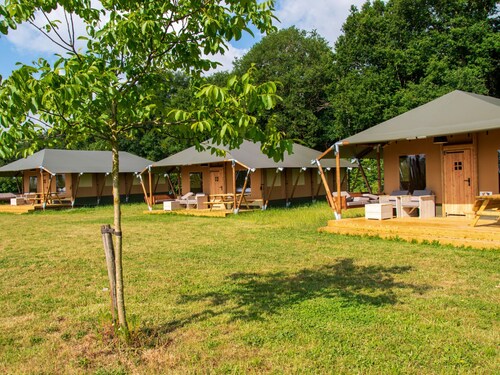 Alluring Tent Lodge in Alphen With Hot Tub and Garden