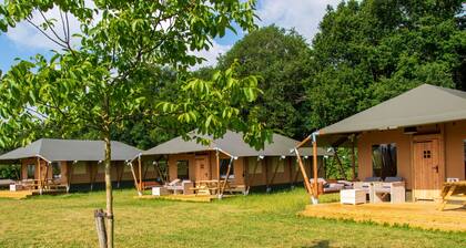 Alluring Tent Lodge in Alphen With Hot Tub and Garden