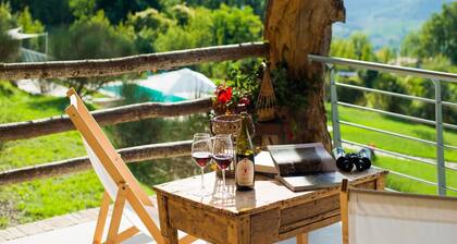 Chic Villa in Acqualagna with Hot Tub in Pool & Private Garden