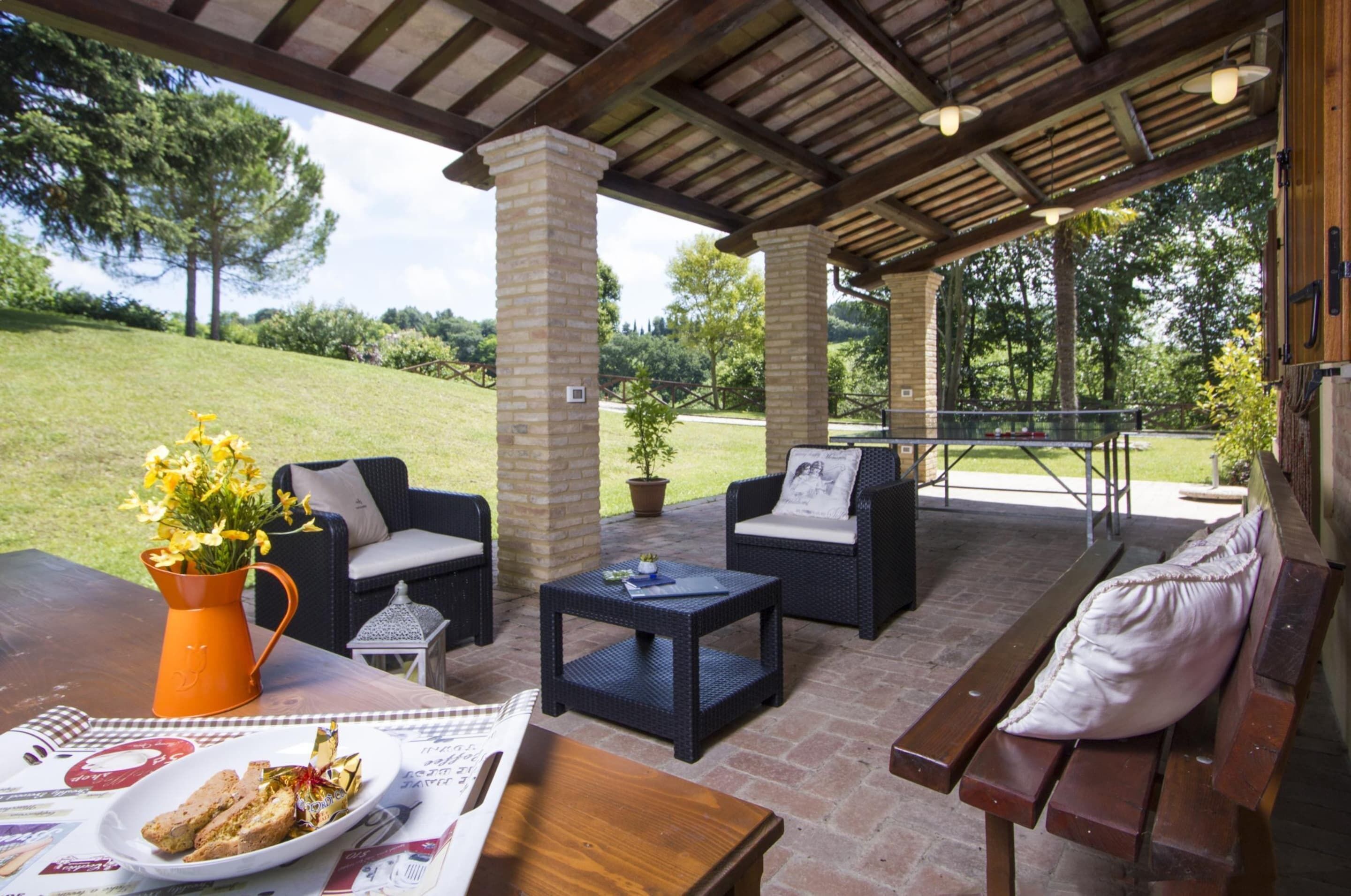 Ferienhaus | Balkon