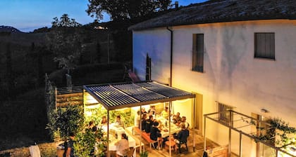 Serene Holiday Home in Montefiore Conca with Hot Tub