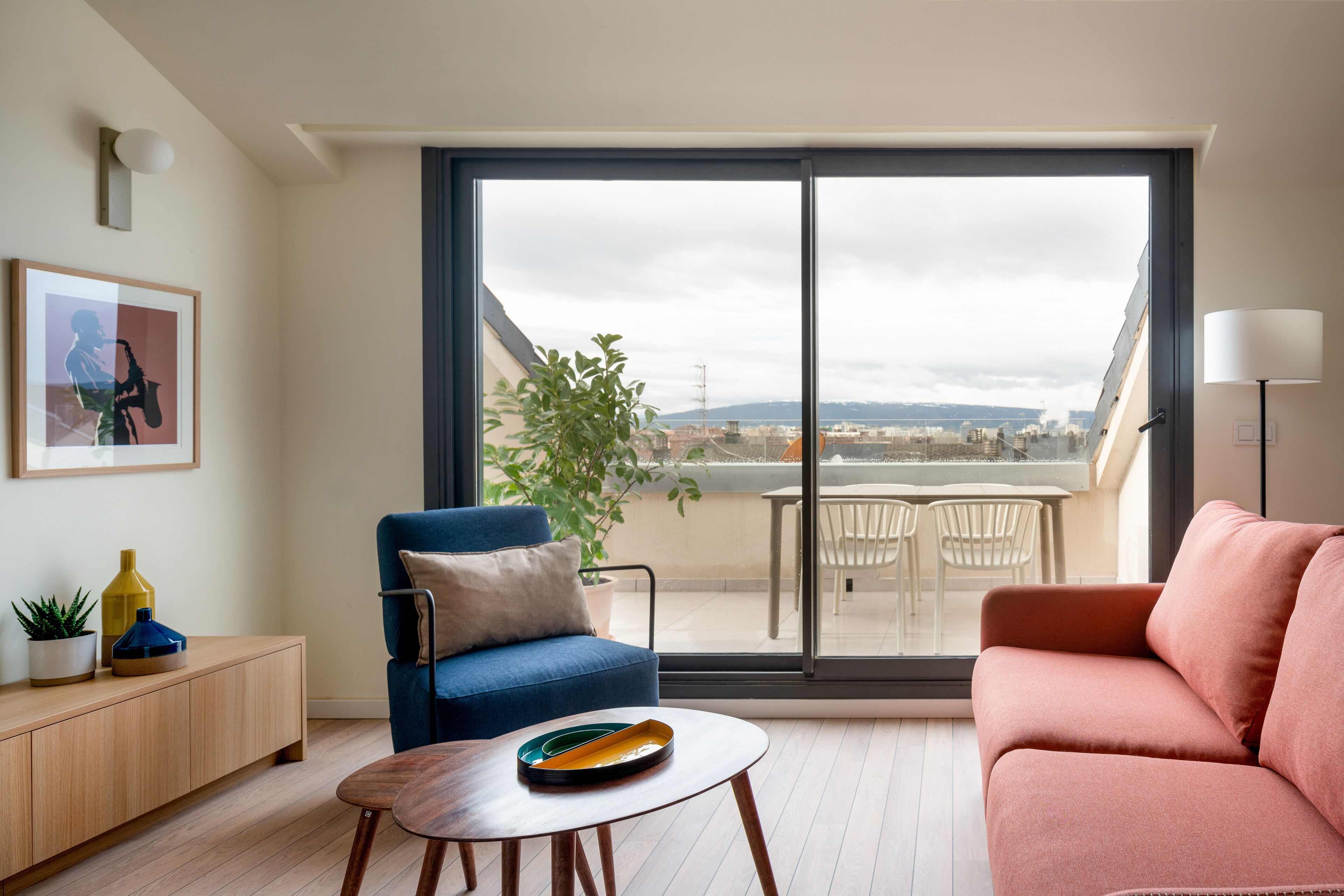 Penthouse, 2 Schlafzimmer, Terrasse | Ausblick vom Zimmer