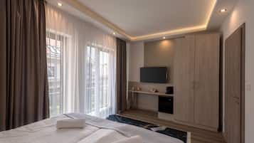 1 habitación, cortinas blackout y sistema de insonorización