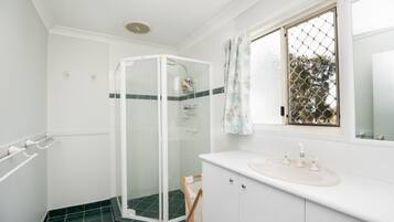 Shower, toilet paper