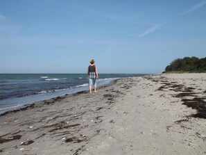 Vlak bij het strand
