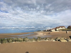 Vlak bij het strand