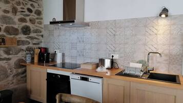 Microwave, oven, coffee/tea maker, toaster