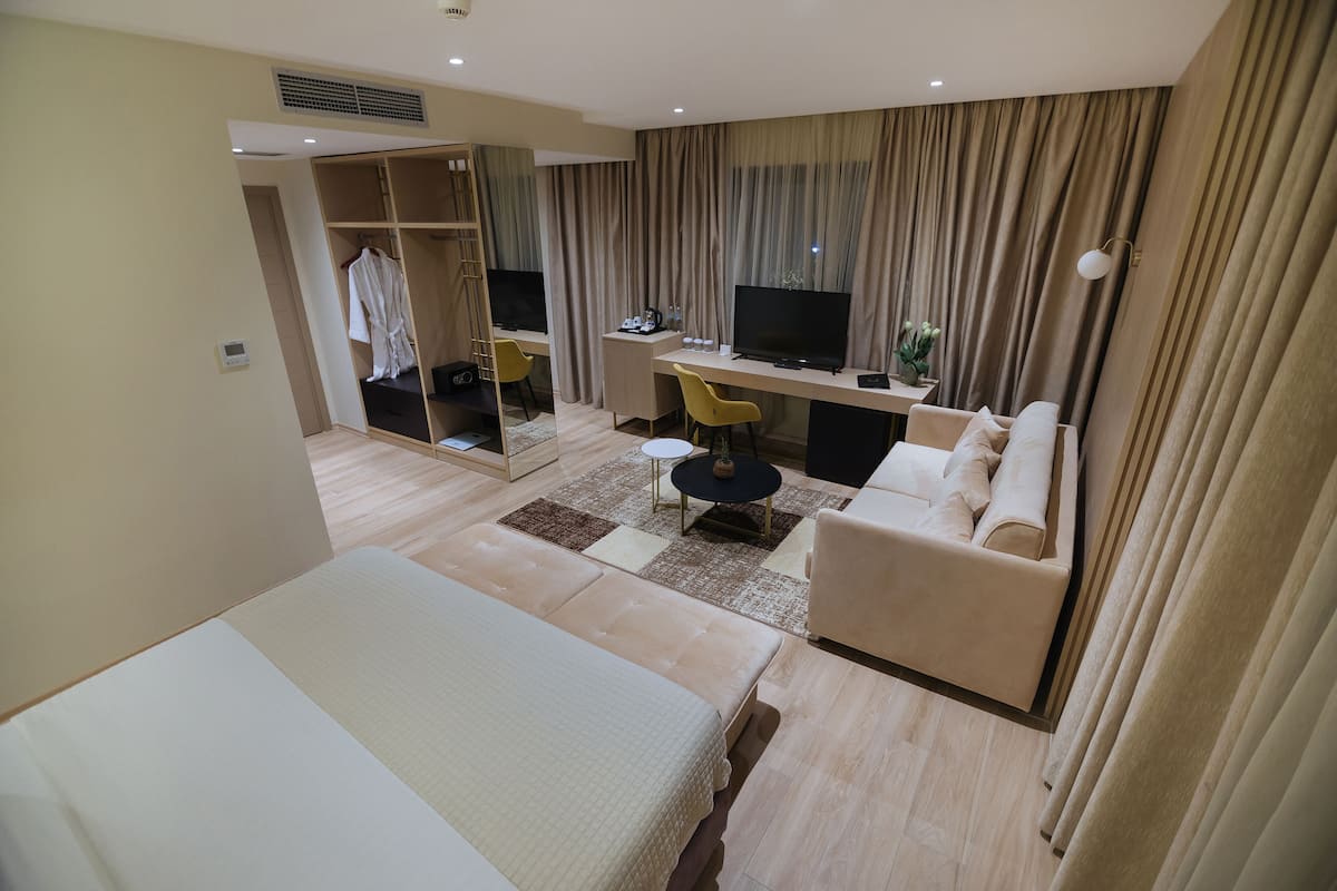 Habitación junior | Minibar, escritorio, tabla de planchar con plancha y wifi gratis 