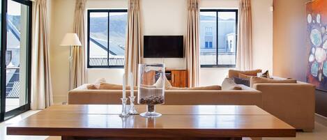 Standard Apartment, 2 Bedrooms | Living area | Flat-screen TV