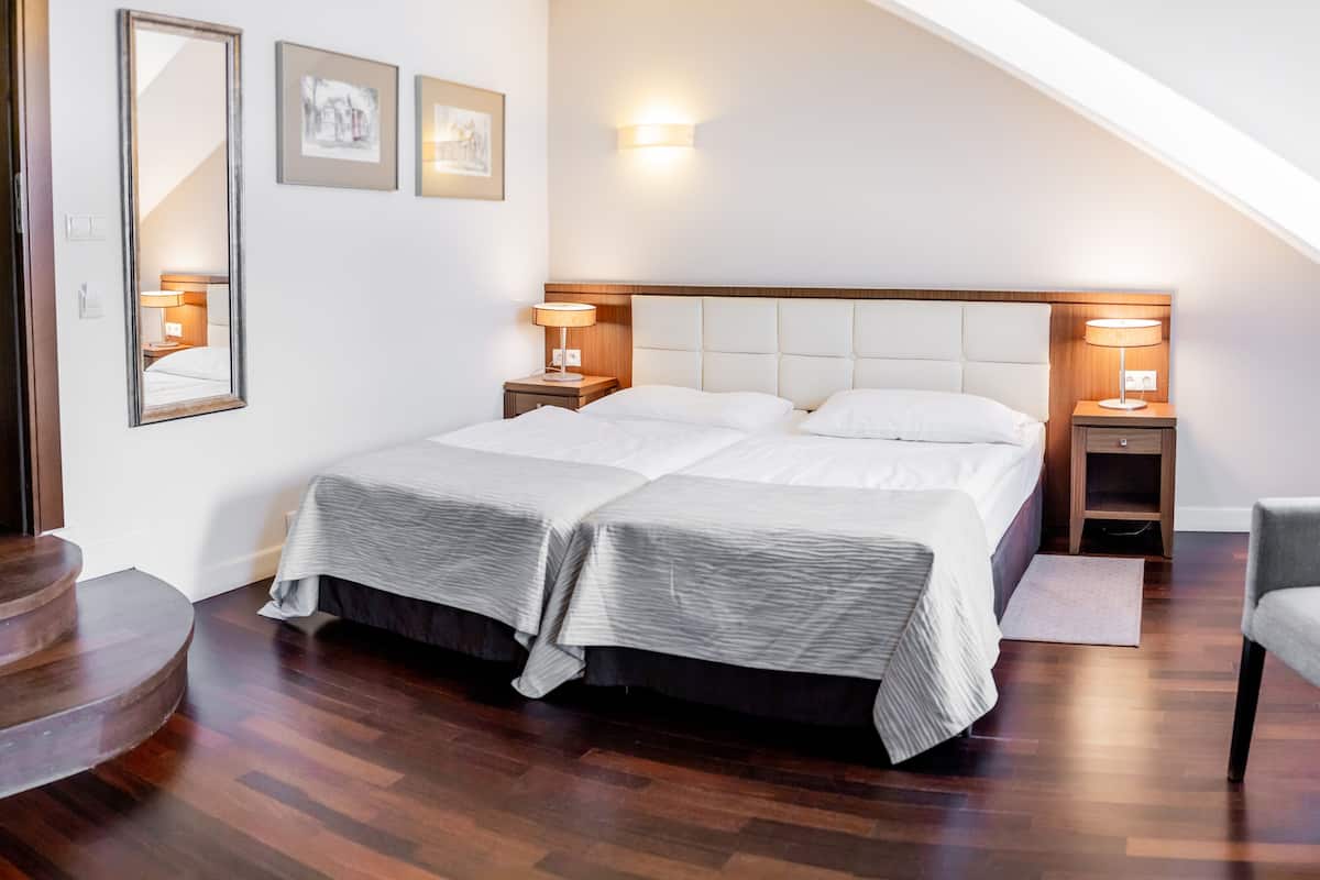In-room safe, desk, laptop workspace, blackout curtains