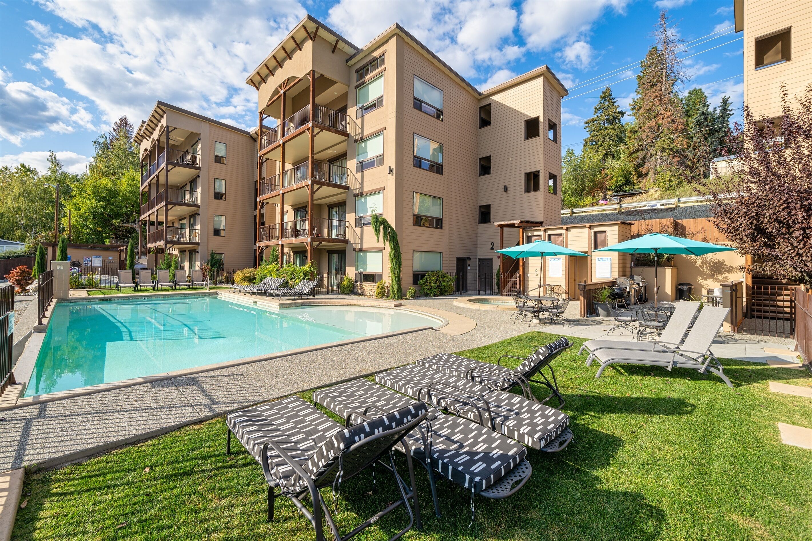 A heated pool
