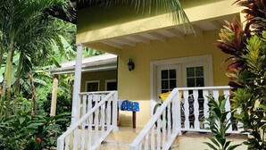 Superior Chalet, 1 Bedroom, Garden Area | Terrace/patio - OSoleil Guesthouse (La Digue)