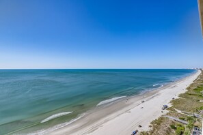 On the beach, sun loungers - Meticulous Attention to Detail: 17th Floor Ocean Front Condo  (North Myrtle Beach)