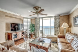Smart TV, video games, DVD player, books - Meticulous Attention to Detail: 17th Floor Ocean Front Condo  (North Myrtle Beach)