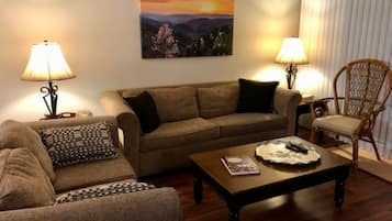 Een televisie en een open haard