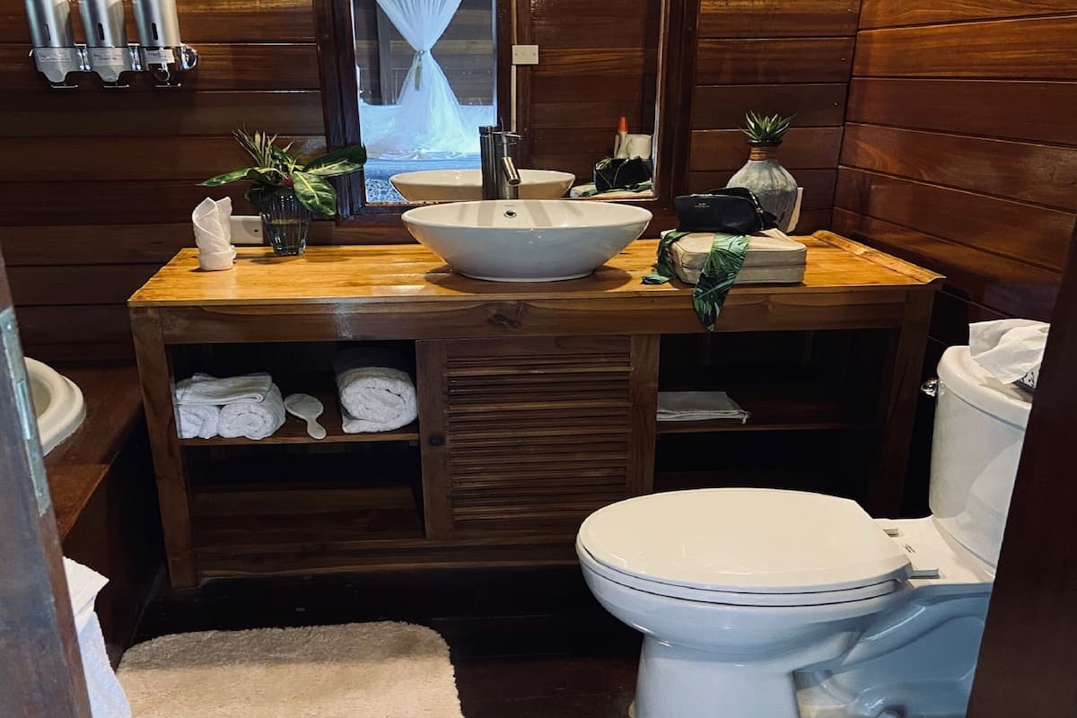 hair dryer, bathrobes, slippers, towels