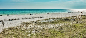 Beach Friends Forever Destin, right across from the beach, with Pickleball!